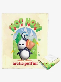 Elf Not Now Arctic Puffin Silk Touch Throw Blanket