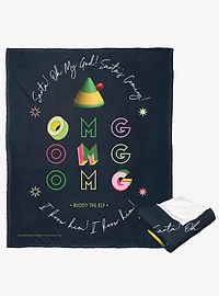 Elf Omg Santa Silk Touch Throw Blanket