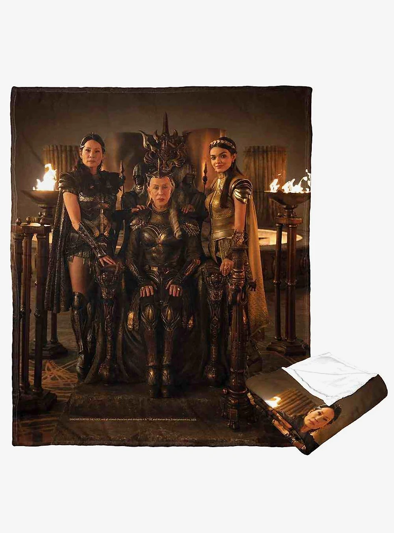 DC Comics Shazam The Gods Silk Touch Throw Blanket