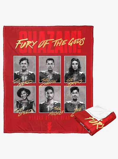 DC Comics Shazam Heros Of The Year Silk Touch Throw Blanket