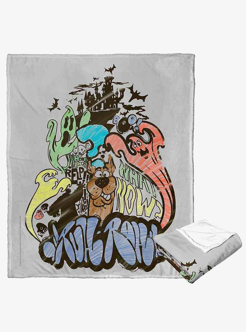 Scooby-Doo! Scooby Graffiti Silk Touch Throw Blanket