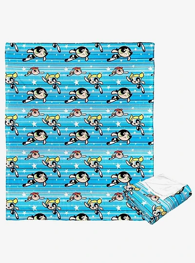 Powerpuff Girls Flying Fast Silk Touch Throw Blanket