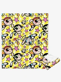 Powerpuff Girls Fighting Crime Silk Touch Throw Blanket