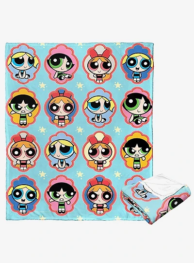 Powerpuff Girls Classic Expressions Silk Touch Throw Blanket