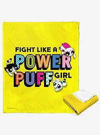 Powerpuff Girls Fight Like A Powerpuff Silk Touch Throw Blanket