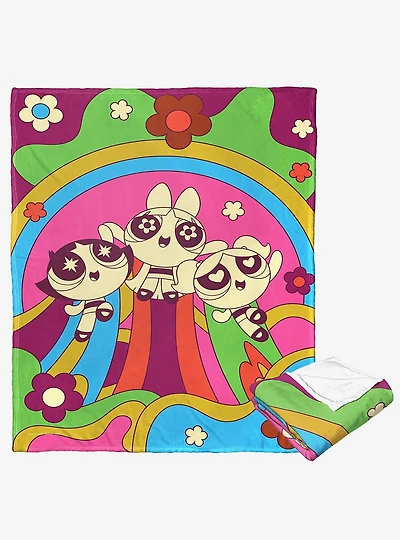 Powerpuff Girls 70S Style Puffs Silk Touch Throw Blanket