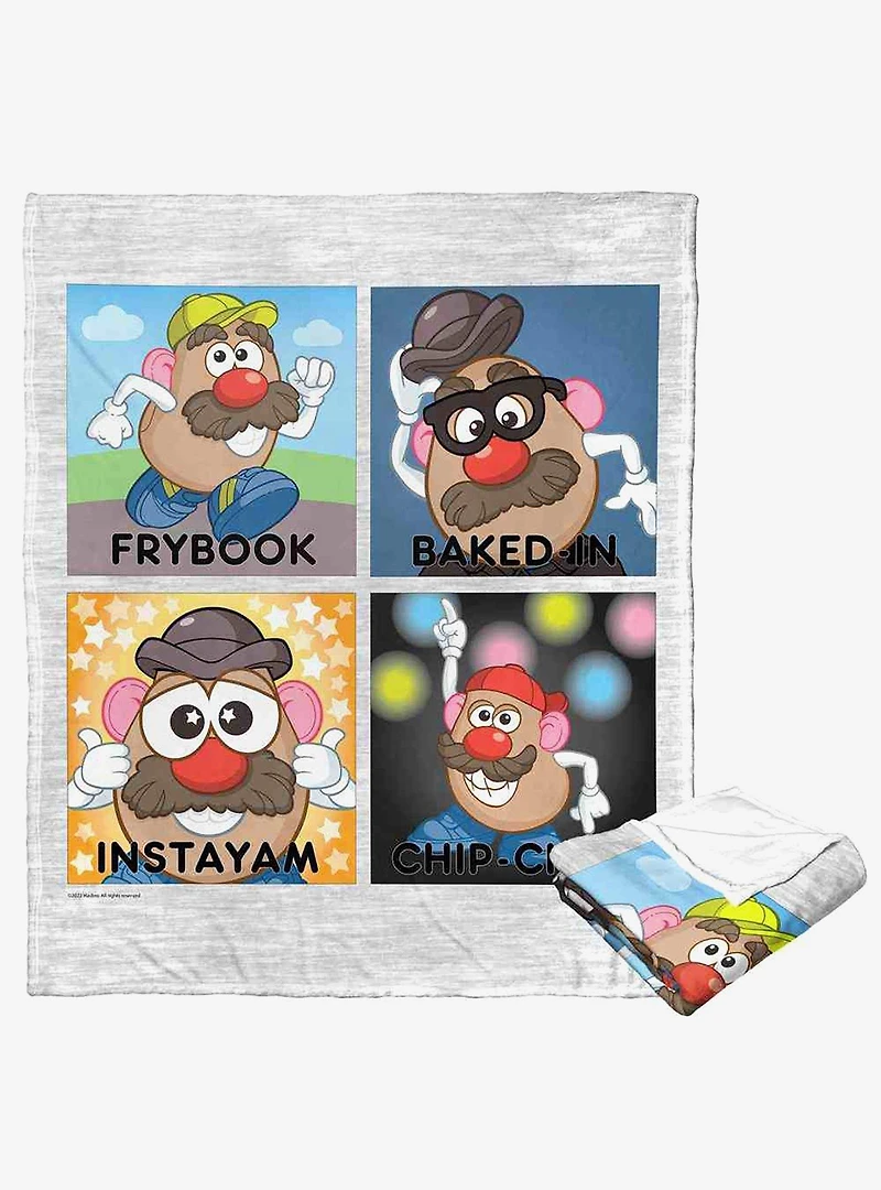 Mr. Potato Head Social Media Silk Touch Throw Blanket