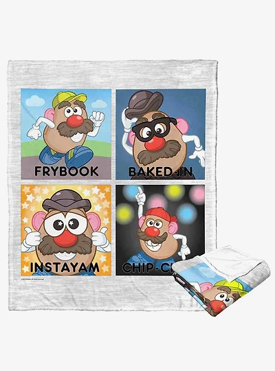 Mr. Potato Head Social Media Silk Touch Throw Blanket