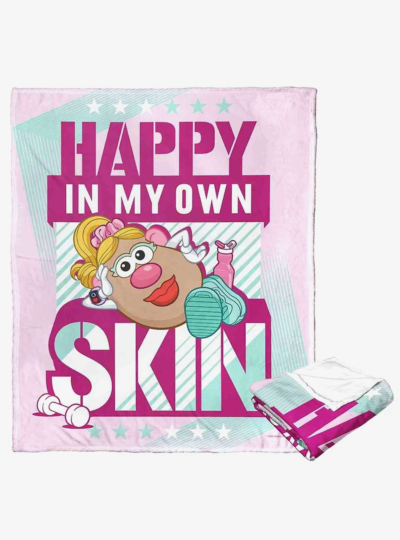 Mr. Potato Head Happy In My Own Skin Silk Touch Throw Blanket