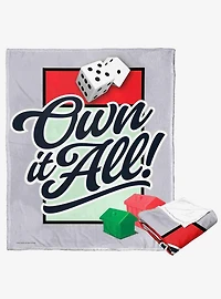 Monopoly Own It All Silk Touch Throw Blanket