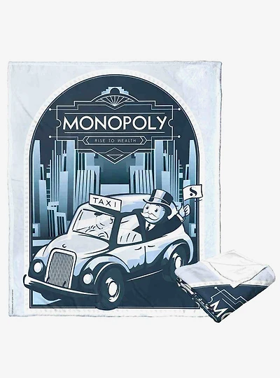 Monopoly Rise To Wealth Silk Touch Throw Blanket