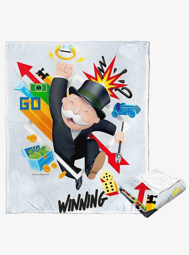 Monopoly Always Winning Silk Touch Throw Blanket