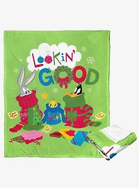 Looney Tunes Christmas Drip Silk Touch Throw Blanket