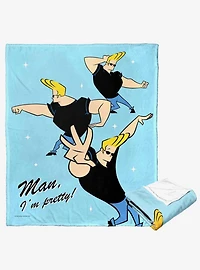 Johnny Bravo Smooth Moves Silk Touch Throw Blanket