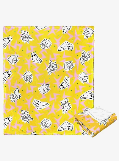 Johnny Bravo Johnny And Friends Silk Touch Throw Blanket