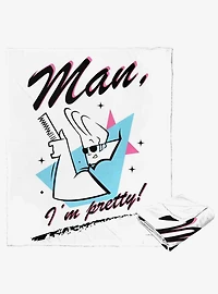 Johnny Bravo Man Im Pretty Silk Touch Throw Blanket