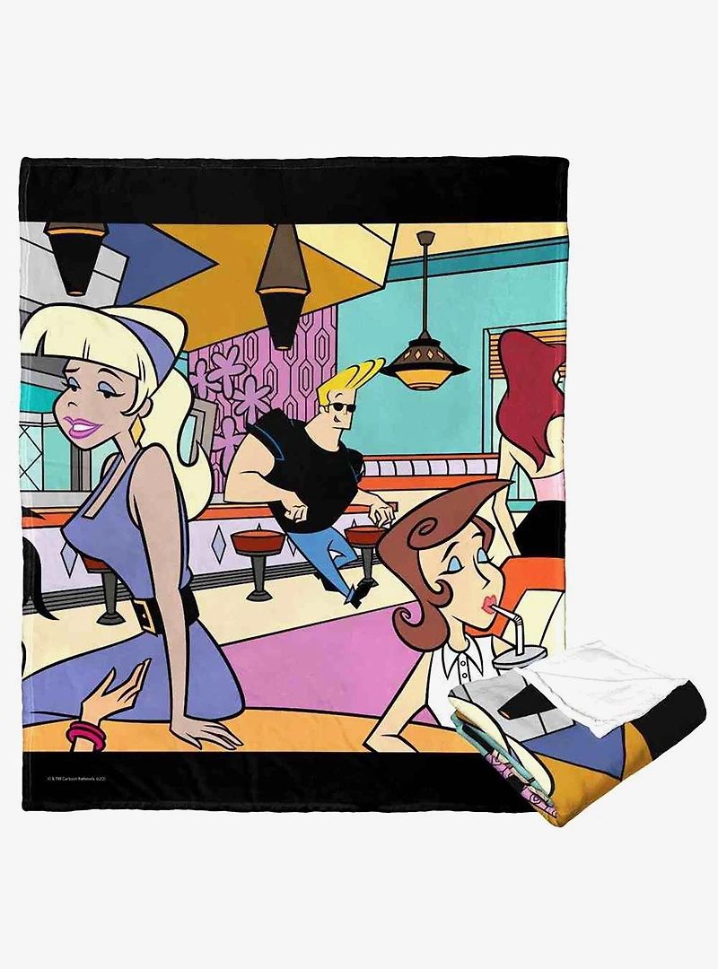 Johnny Bravo Reliable With The Ladies Silk Touch Throw Blanket