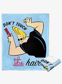 Johnny Bravo Don'T Touch The Hair Silk Touch Throw Blanket