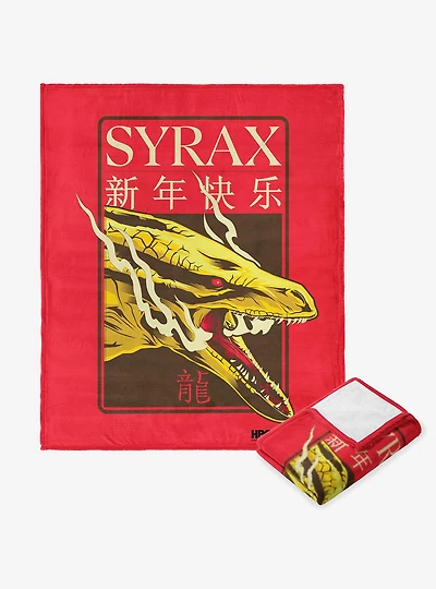 Game Of Thrones Year of the Dragon Syrax Silk Touch Throw Blanket