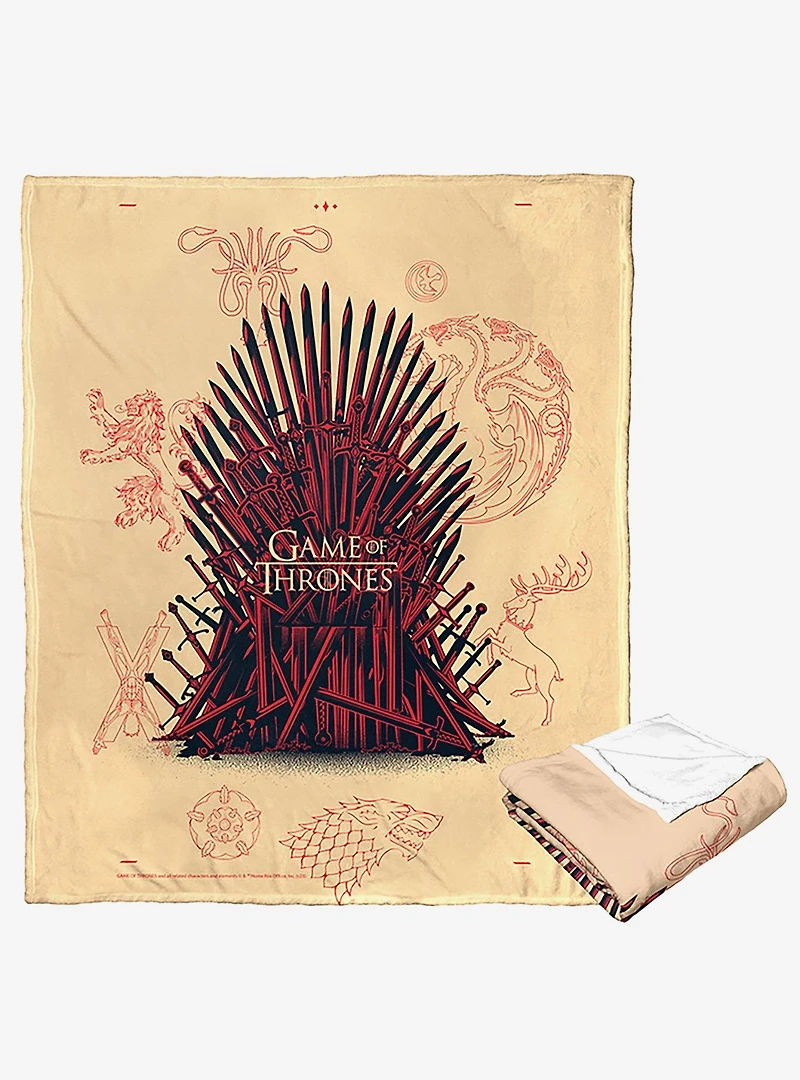 Game Of Thrones Iconography Silk Touch Throw Blanket