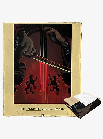 Game Of Thrones Regards From The Lannisters Silk Touch Throw Blanket