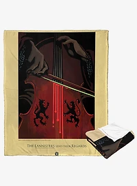 Game Of Thrones Regards From The Lannisters Silk Touch Throw Blanket