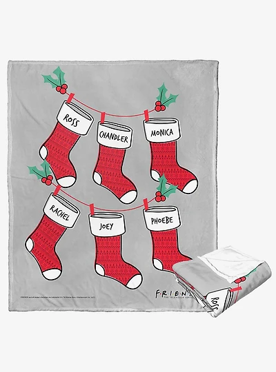 Friends Friends Stockings Silk Touch Throw Blanket