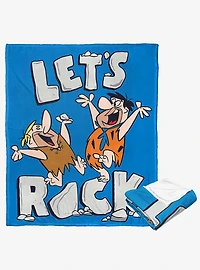 The Flintstones Lets Rock Silk Touch Throw Blanket