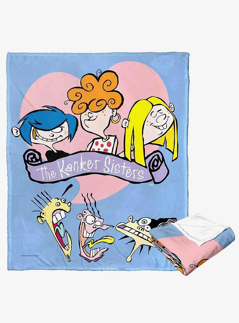 Ed Edd N Eddy Uh Oh Kranker Sisters Silk Touch Throw Blanket