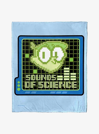Dexter's Laboratory Sounds Of Science Silk Touch Throw Blanket