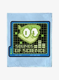 Dexter's Laboratory Sounds Of Science Silk Touch Throw Blanket