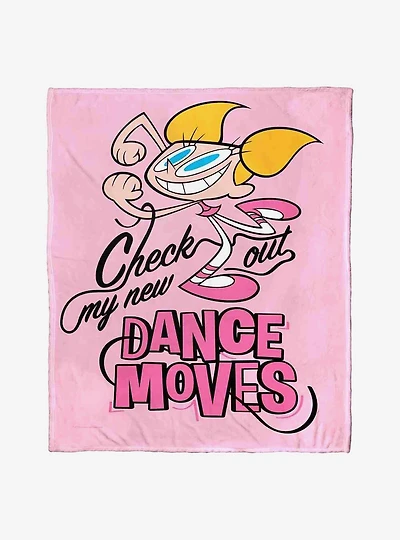 Dexter's Laboratory Check Out My Dance Moves Silk Touch Throw Blanket