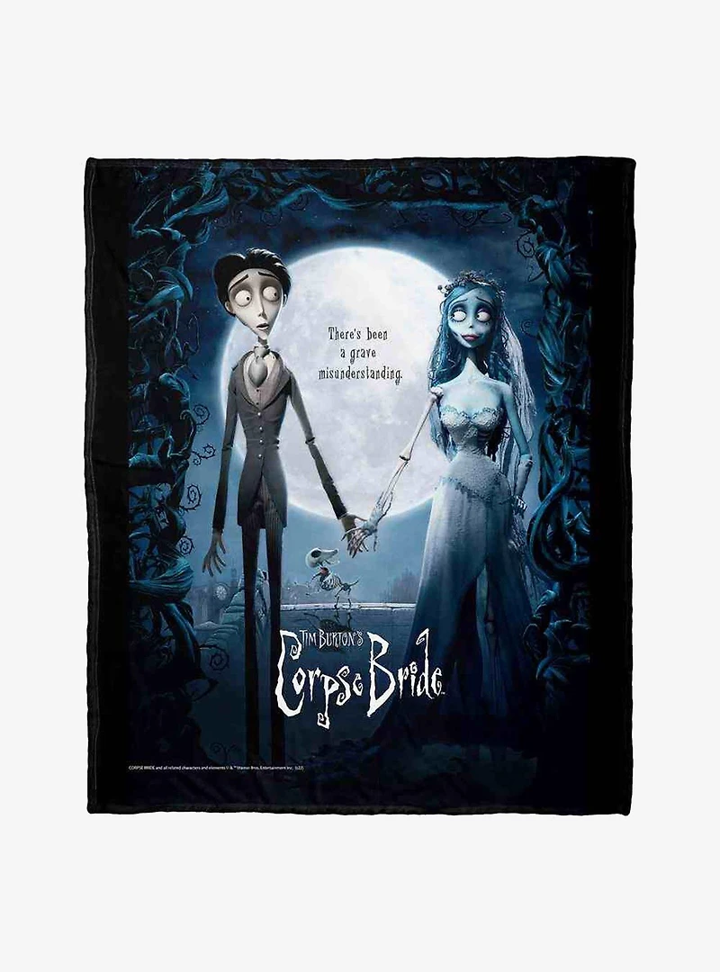 Corpse Bride Movie Poster Silk Touch Throw Blanket