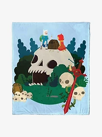 Adventure Time Treasure Awaits Silk Touch Throw Blanket