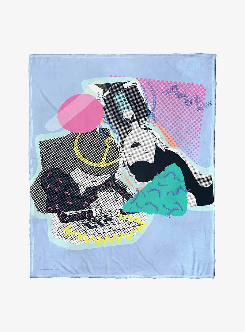 Adventure Time Unlikely Besties Silk Touch Throw Blanket