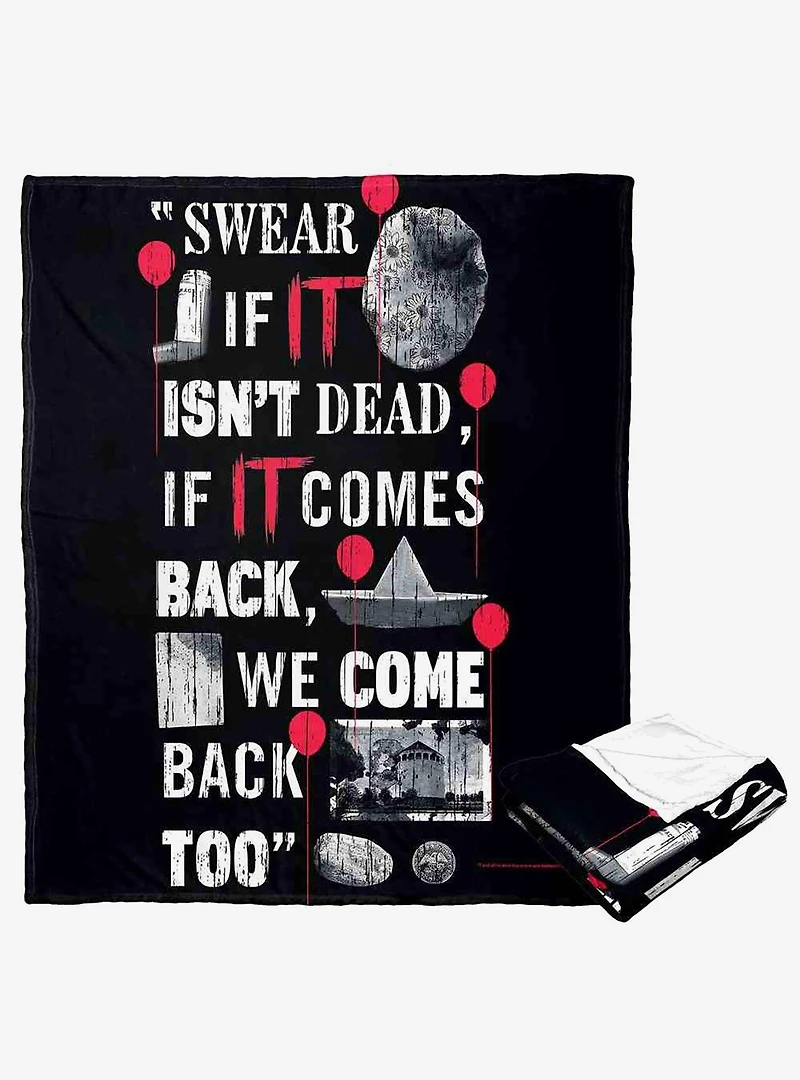 It Chapter 2 We'Ll Be Back Silk Touch Throw Blanket