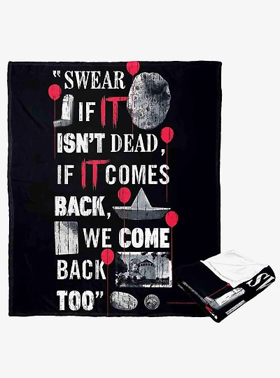 It Chapter 2 We'Ll Be Back Silk Touch Throw Blanket