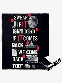 It Chapter 2 We'Ll Be Back Silk Touch Throw Blanket