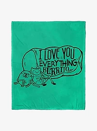 Adventure Time Everything Burrito Silk Touch Throw Blanket