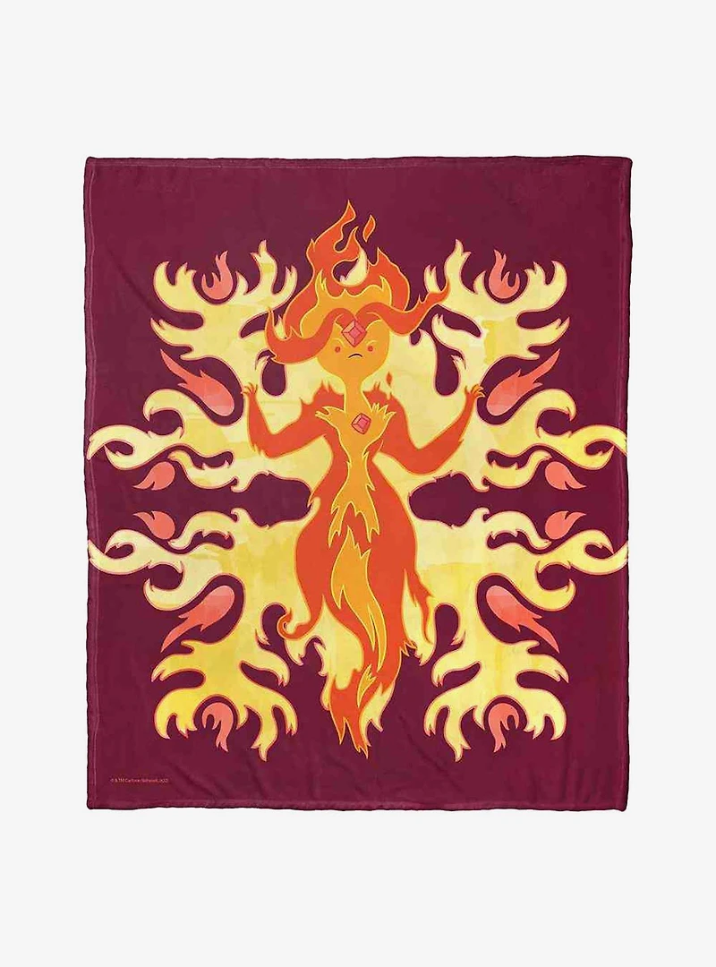 Adventure Time Fired Up Silk Touch Throw Blanket