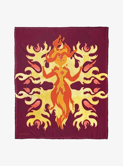 Adventure Time Fired Up Silk Touch Throw Blanket