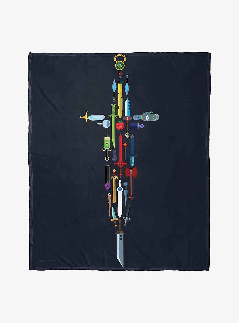 Adventure Time Magical Items Silk Touch Throw Blanket