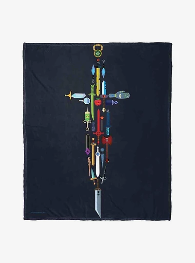 Adventure Time Magical Items Silk Touch Throw Blanket