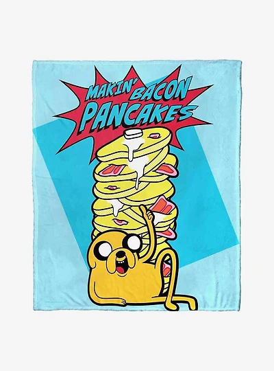Adventure Time Makin Bacon Pancakes Silk Touch Throw Blanket