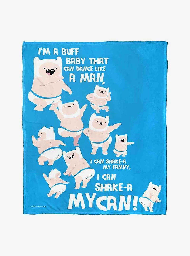 Adventure Time Buff Baby Dance Silk Touch Throw Blanket