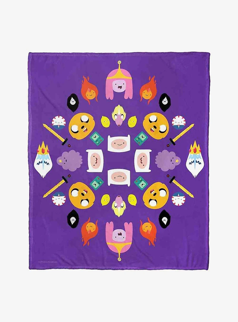 Adventure Time Adventure Kalidescope Silk Touch Throw Blanket