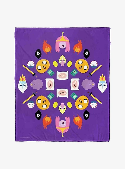 Adventure Time Adventure Kalidescope Silk Touch Throw Blanket