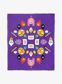 Adventure Time Adventure Kalidescope Silk Touch Throw Blanket
