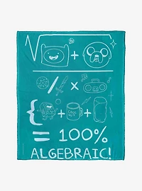 Adventure Time Algebraic Silk Touch Throw Blanket