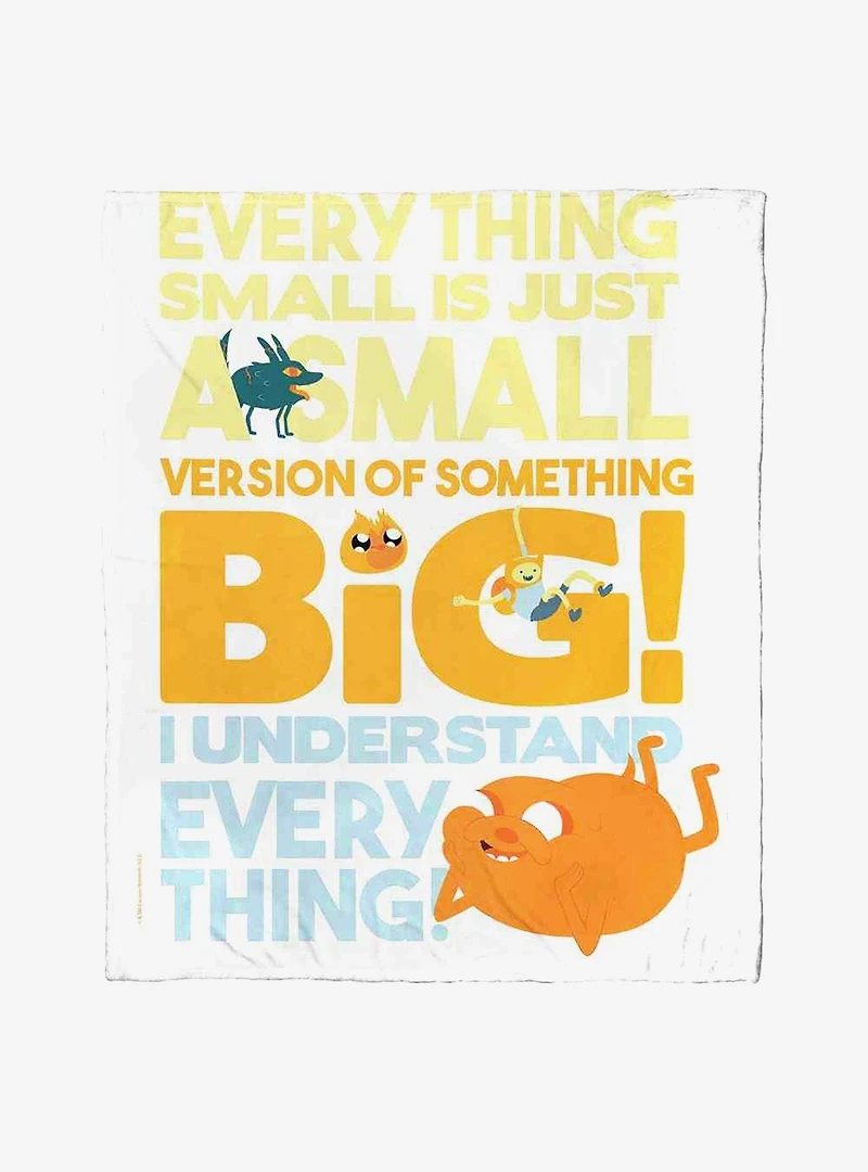 Adventure Time Big And Small Silk Touch Throw Blanket